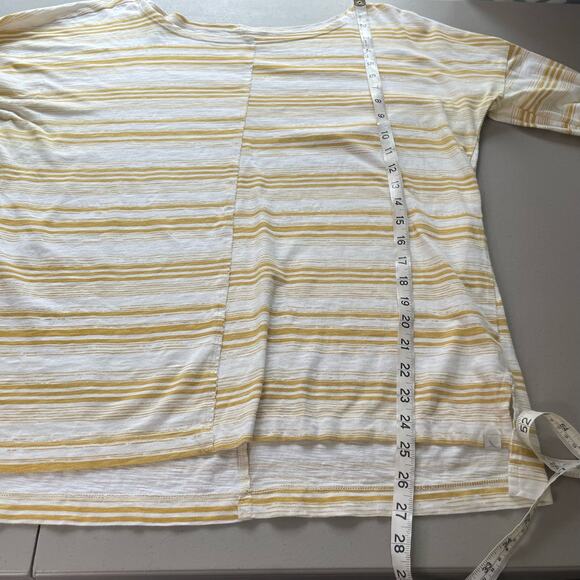 Eddie Bauer Long‎ Sleeve Top Boat Neck Stripe 100% Cotton Preppy Coastal XL - Picture 11 of 12